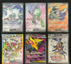 Pokemon TCG Sv & Me - Full Art Ultra Rare EX 6 Card Lot - 2023-2025 - Image 1