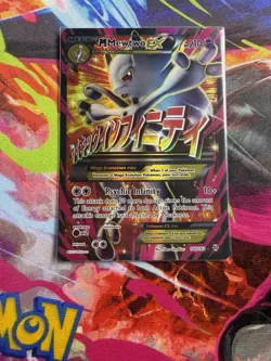 Pokemon M Mewtwo EX 63/162 Breakthrough Ultra Rare Holo Mega 230 HP Card - Image 1