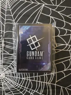 EVX03 GUNDAM CARD GAME Official Card Sleeves EX Space Black 70 count Sealed - Image 1