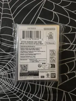 EVX03 GUNDAM CARD GAME Official Card Sleeves EX Space Black 70 count Sealed - Image 2