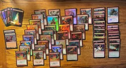 MTG: 58 Red Foil Lot: 50 + 8 Lands - Magic The Gathering Red Foils - Image 1