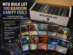 mtg 100 Foils Lot (random rarities, no lands, no tokens) - Image 1
