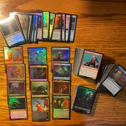 200 Magic The Gathering Foils - Commons And Uncommons, Legends, Mixed MTG - Image 1