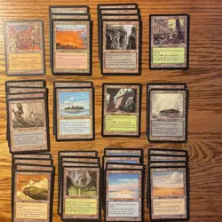 MTG: 53 Non-Basic Land Lot Pre-‘07 Inc Tempest & Urza Saga - Magic The Gathering - Image 1
