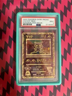 Pokemon TCG Ancient Mew Movie Promo 2000 Holo Card PSA 9 Mint Condition - Image 1