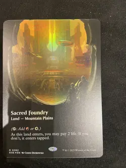 Sacred Foundry - Borderless- #282 - Edge of Eternities MTG - Image 4