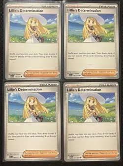 4x Lillie's Determination 192/217 x4 - Ascended Heroes - Pokemon Playset - Image 1