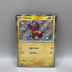 Pawmi 142/091 SV: Pokemon Paldean Fates Baby Shiny Rare Holo - Image 1