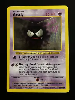 Pokemon TCG - Gastly - 50/102 - Regular Unlimited - LP - Image 1