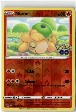 Numel (Peelable Ditto) Common Pokemon GO 013/078 Reverse Holofoil NM - Image 1