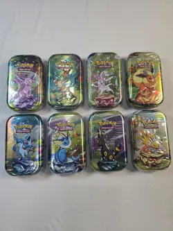 Pokemon TCG S&V Prismatic Evolutions Mini Tins Factory Sealed - 1 Random Tin - Image 1