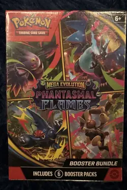 Pokemon Mega Evolution Phantasmal Flames Booster Bundle Sealed - Image 1