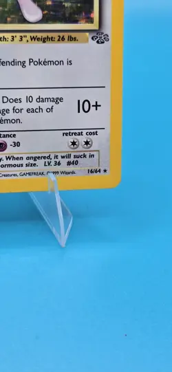 1999 Pokemon Jungle 1st Edition Wigglytuff #16/64 Holo Lp - Image 4