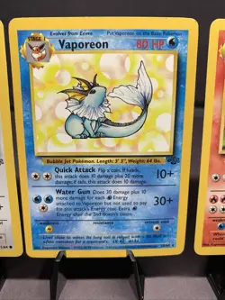 Pokemon TCG Jungle Set Eeveelutions Lot Eevee Vaporeon Jolteon Flareon WOTC - Image 3