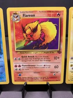 Pokemon TCG Jungle Set Eeveelutions Lot Eevee Vaporeon Jolteon Flareon WOTC - Image 4