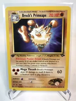 Brock's Primeape 35/132 Gym Challenge Vintage Regular Pokemon Uncommon Stage 1 - Image 1
