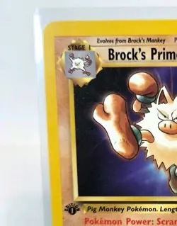 Brock's Primeape 35/132 Gym Challenge Vintage Regular Pokemon Uncommon Stage 1 - Image 3