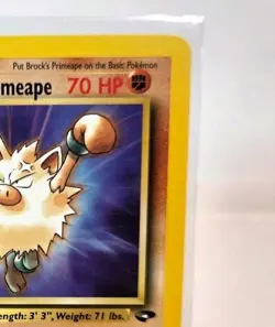 Brock's Primeape 35/132 Gym Challenge Vintage Regular Pokemon Uncommon Stage 1 - Image 4