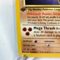 Brock's Primeape 35/132 Gym Challenge Vintage Regular Pokemon Uncommon Stage 1 - Image 5