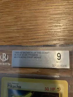 Pokemon TCG Pikachu Wizards Black Star Promos 4 Regular Promo - Image 3