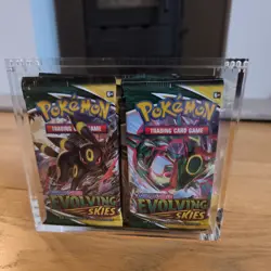 Evolving Skies Booster Packs x36 In Acrylic Box New & Sealed Pokemon TCG - Image 1