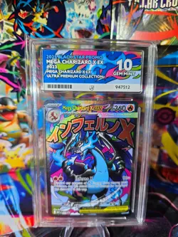 Pokemon TCG Charizard X EX UPC Promo 23. ACE 10. Perfect Subgrades - Image 1