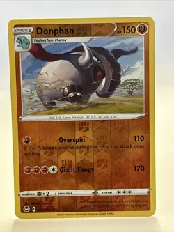 Donphan - 092/195 - REVERSE HOLO - Silver Tempest - Pokemon - NM/M - Image 1
