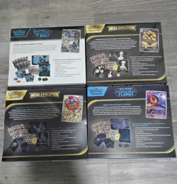 Pokemon Black Bolt, Mega Evolution Phantasmal Flames Elite Trainer Box Lot 4 ETB - Image 2