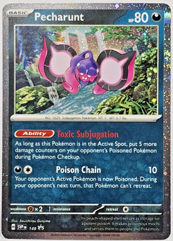 Pokemon TCG Pecharunt SVP 149 Black Star Promo - Image 1