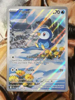 Piplup 98/94 IR Illustration Rare Pokemon Phantasmal Flames Full Art - NM 🔥 - Image 1