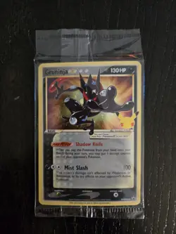 Pokemon Greninja Gold Star SWSH144 Celebration Promo Sealed!! - Image 1