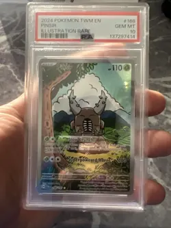2024 POKEMON TWM EN PINSIR ILLUSTRATION RARE #168 PSA 10 GEM MT - Image 1