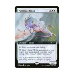 WOTC MtG Magic the Gathering Pulmonic Sliver (Extended Art) (R) (Foil) NM - Image 1