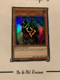 GERFRIED, EISENRITTER - PSV-DE101 DEUTSCH Yu-Gi-Oh! CARD SUPER RARE HOLO KONAMI - Image 2