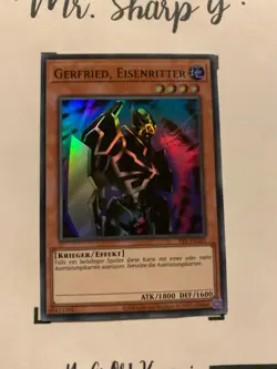GERFRIED, EISENRITTER - PSV-DE101 DEUTSCH Yu-Gi-Oh! CARD SUPER RARE HOLO KONAMI - Image 4