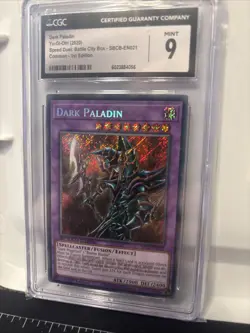 Yu-Gi-Oh! Dark Paladin Secret Rare SBCB-EN021 1st Edition Speed Duel Battle City - Image 2