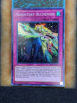 Yugioh Magistery Alchemist LED6-EN016 Super Rare 1st Ed NM - Image 1