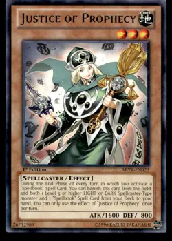 Justice of Prophecy ABYR ABYR-EN023 MP YuGiOh Buy 10 Get 10 Free | Free Ship - Image 1