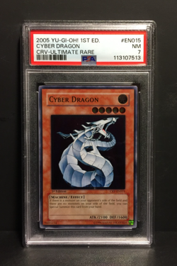 Cyber Dragon 1. Edition | Super Rare | 2005 CRV | PSA 7 Near Mint | Yu-Gi-Oh - Image 1
