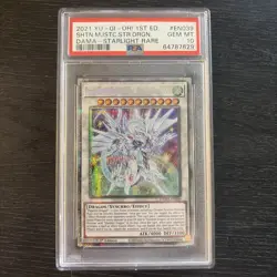2021 Yugioh DAMA-EN039 Shooting Majestic Star Dragon Starlight Rare 1st PSA 10 - Image 1
