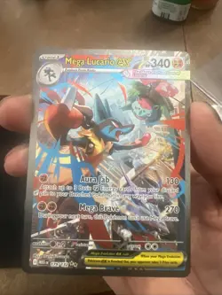 Pokemon Mega Evolutions TCG Mega Lucario EX Card 179/132 Sir - Image 1