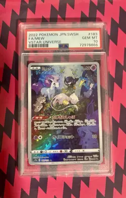 PSA 10 Mew 183/172 AR s12a VSTAR Universe 2022 Pokemon Card Japanese Gem Mint - Image 1