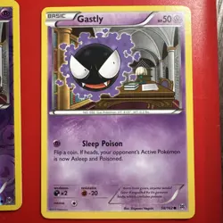 Pokemon TCG Gastly 3 Card Lot: 62/100 Stormfront 58/162 XY Breakthrough NM - Image 3
