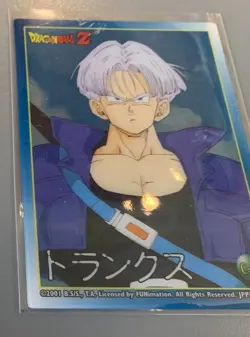 C-03 RARE ACETATE CLEAR Trunks DRAGON BALL Z Card Japanese FUNimation JPP/AMADA - Image 3