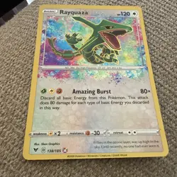 Rayquaza 138/185 Vivid Voltage NM Holo Foil Amazing Rare Pokemon Card - Image 1