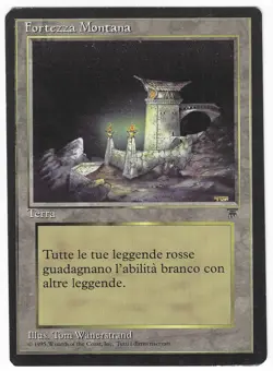 ►Magic-Style◄ MTG - Mountain Stronghold - Legends Italian - Good - Image 1