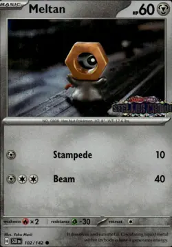 Meltan (Stellar Crown Stamped) Holo Common Miscellaneous Cards & Products 102/14 - Image 1