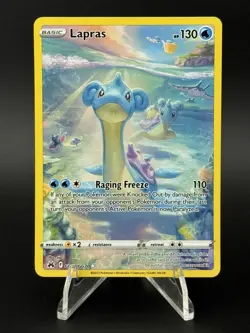 Lapras GG05/GG70 Crown Zenith: Galarian Gallery Ultra Rare Holo Pokemon Card - Image 1
