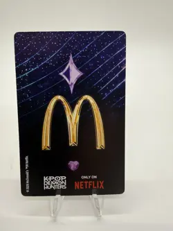 McDonald's Kpop Demon Hunter Card Rumi & Jinu Hands Holo Ultra Rare - Image 2