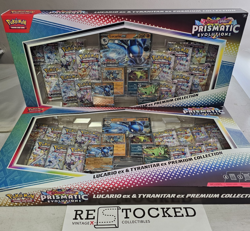 Pokemon Lucario Ex Tyranitar Ex Premium Collection Prismatic Evolution Lot of 2 - Image 1